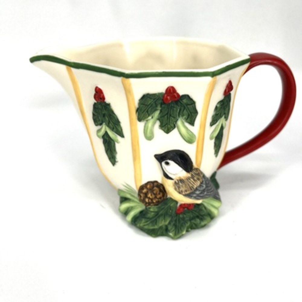 Lenox Winter Greetings Creamer by Catherine McClung Birdhouse